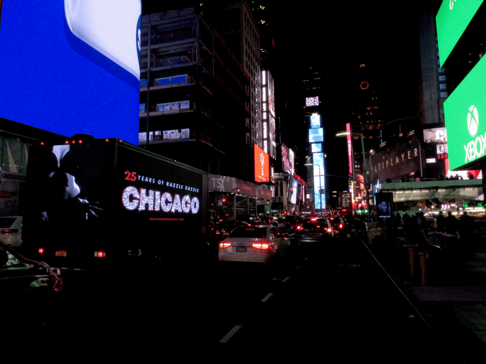 Mobile billboard truck in Chicago
