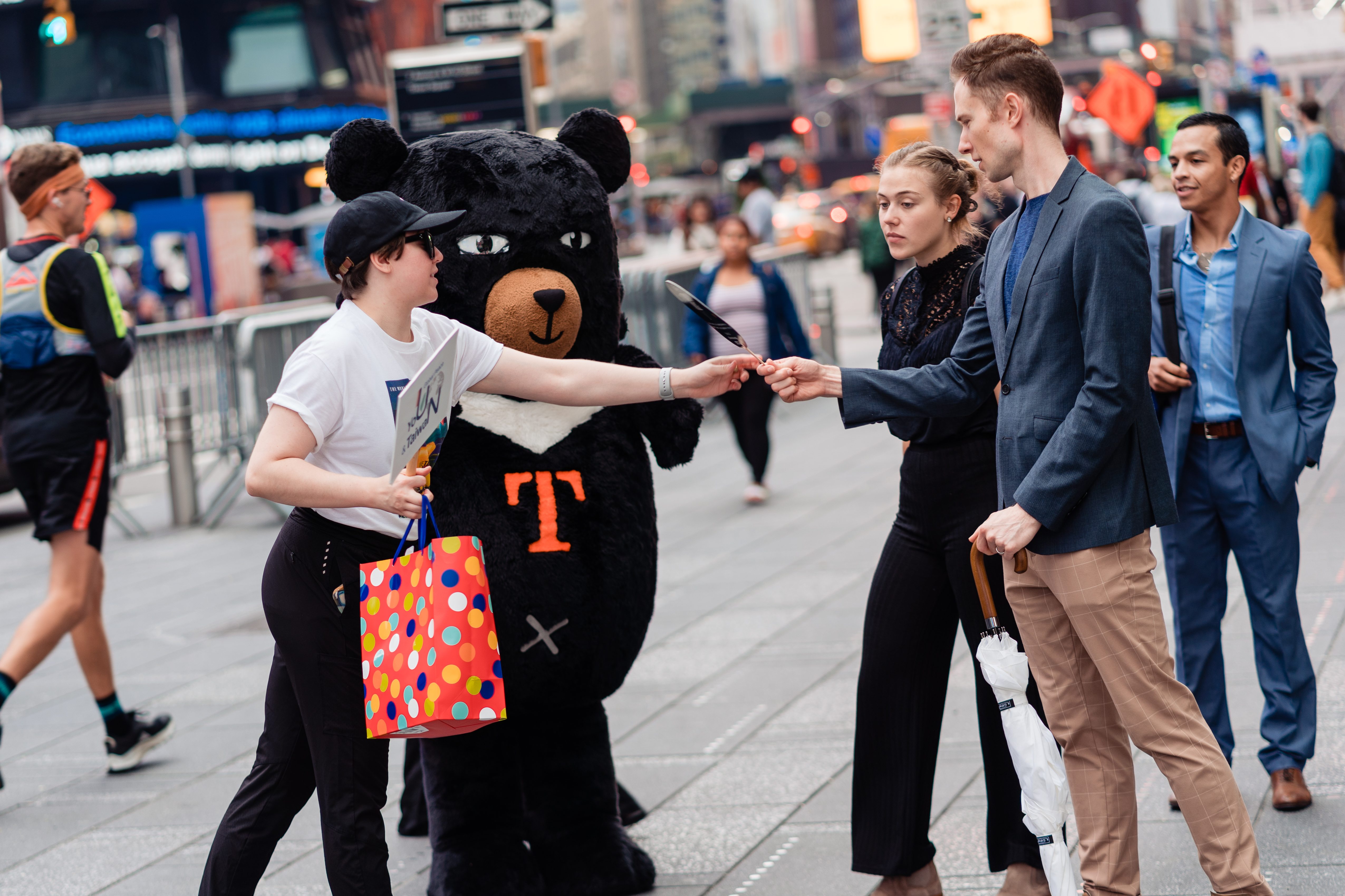 Decorte street sampling brand ambassadors