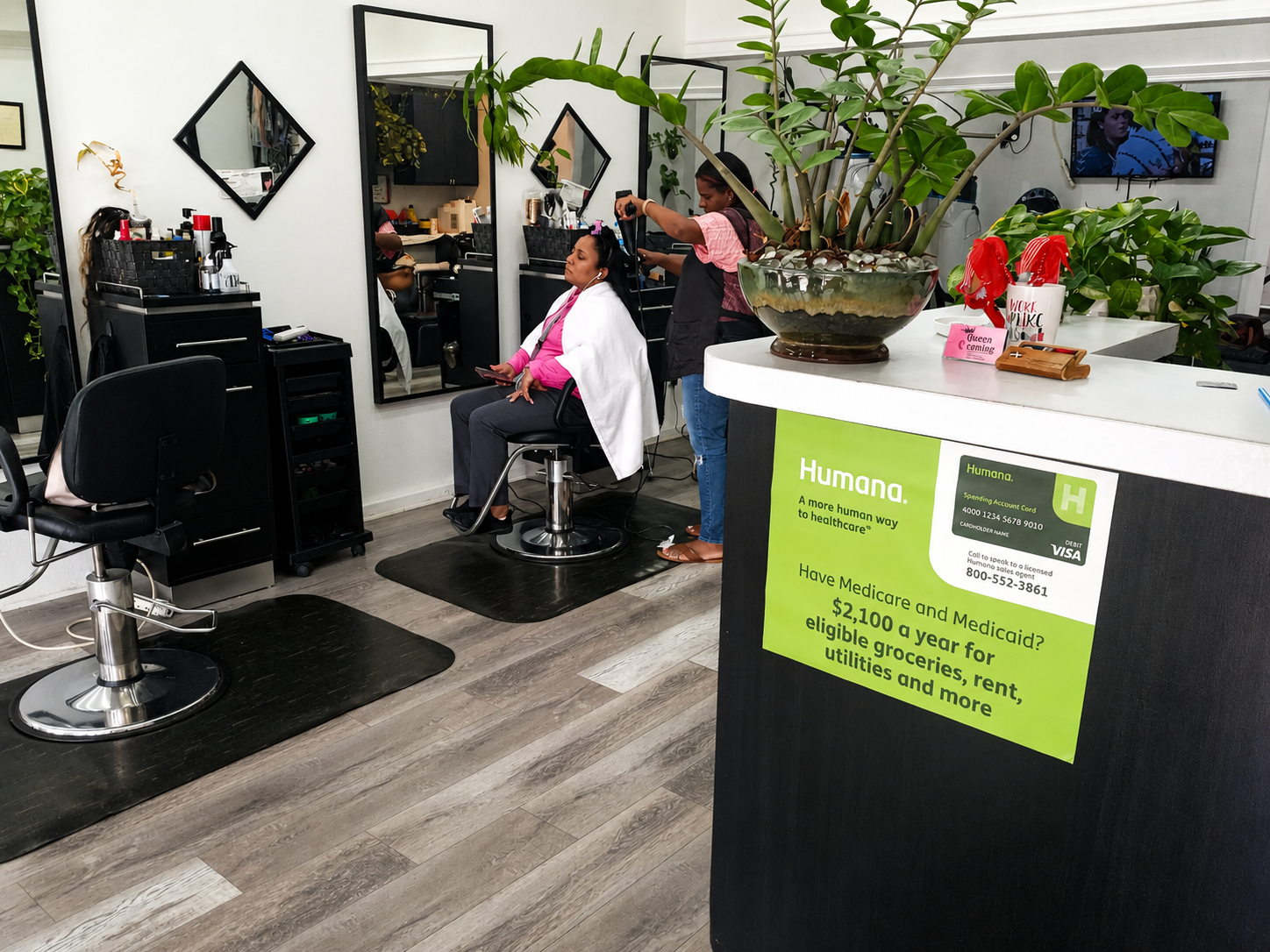 Humana poster placement in a community venue